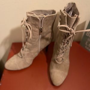 Marc Fisher Taupe Suede Boots size 7.5